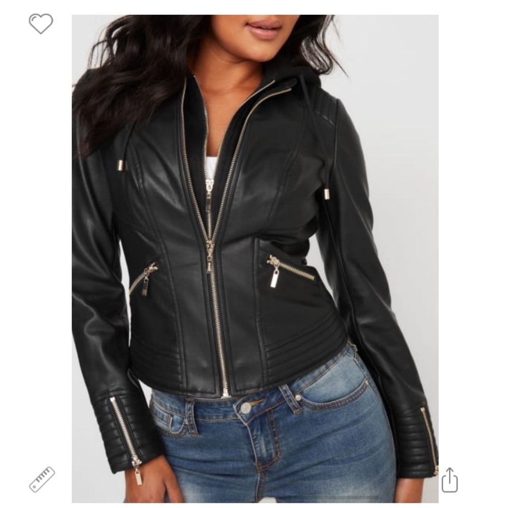 New with tags faux Guess moto jacket